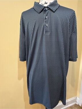 Pro Tour Cool Play Gingham Golf Polo, Men's XL